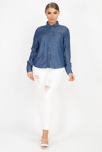 Long Sleeve Button Down Tencel Shirt