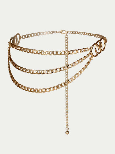 Three Chain Gold Belt