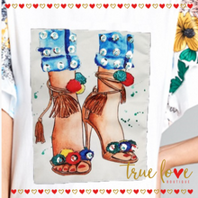 Shoes Fashion  Graphic Top